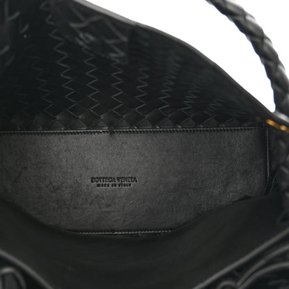 Bottega Veneta Nappa Intrecciato Medium Andiamo Shoulder Bag Black 6 of 10