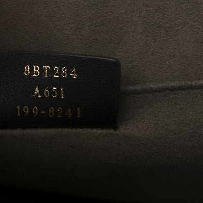 Fendi Vitello Century F is Fendi Bi-Color FF 1974 Embossed Kan I Shoulder Bag Maya Black 7 of 11