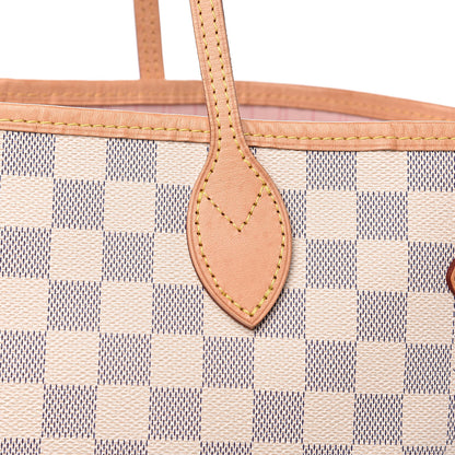 Louis Vuitton Damier Azur Neo Neverfull MM Rose Ballerine 13 of 16