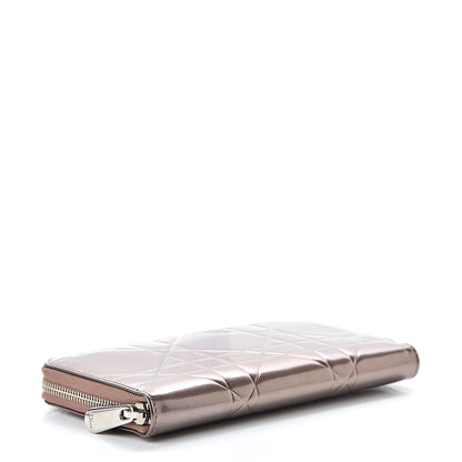 Christian Dior Patent Cannage Zip Around Wallet 4 of 10