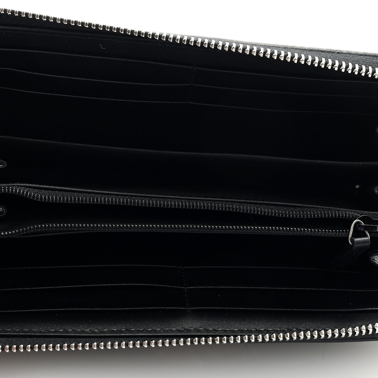 GG Supreme Monogram Kingsnake Zip Around Wallet Black Grey