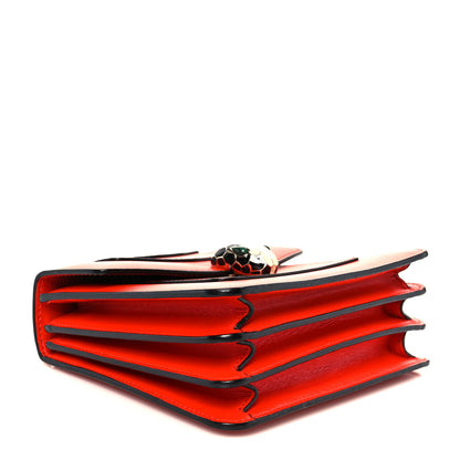 Bulgari Calfskin Serpenti Forever Top Handle Red 5 of 13