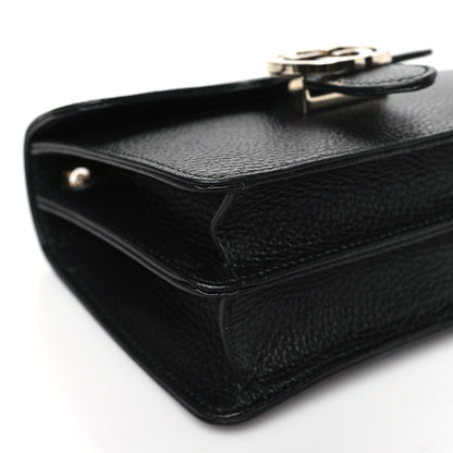 Gucci Dollar Calfskin Small Interlocking G Shoulder Bag Black 9 of 10