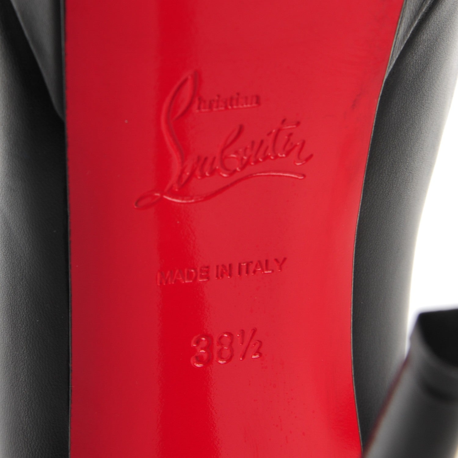 Christian Louboutin Nappa Bianca 140 Pumps 38.5 Black 6 of 7