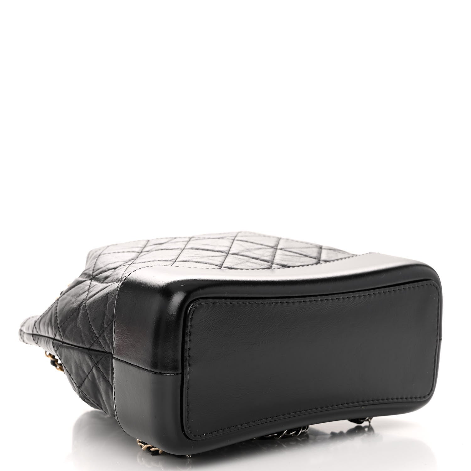 Chanel Aged Calfskin Quilted Small Gabrielle Backpack Black 4 of 11