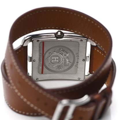 Hermes Stainless Steel Barenia 29mm Cape Cod Double Tour Quartz Watch Fauve 4 of 5