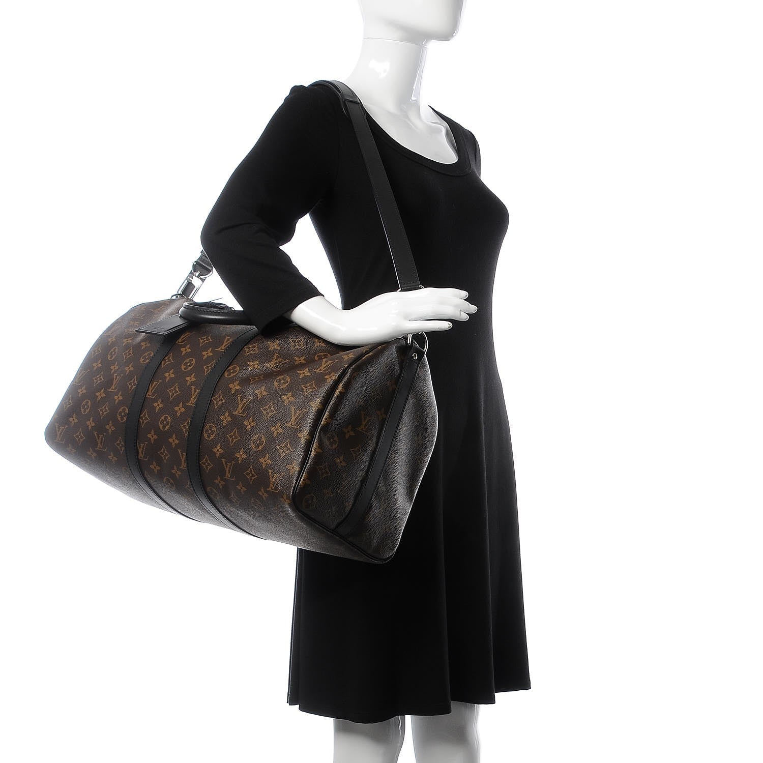 Louis Vuitton Monogram Macassar Keepall Bandouliere 45 2 of 7