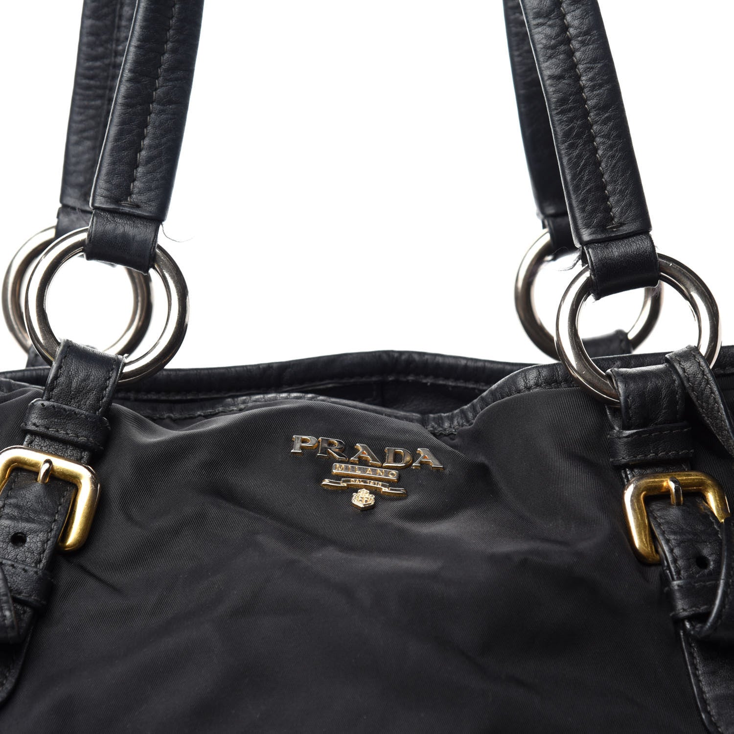 Prada Saffiano Tessuto Nylon Tote Black 13 of 13