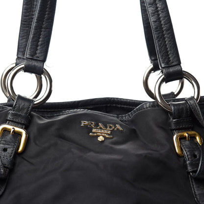 Prada Saffiano Tessuto Nylon Tote Black 13 of 13