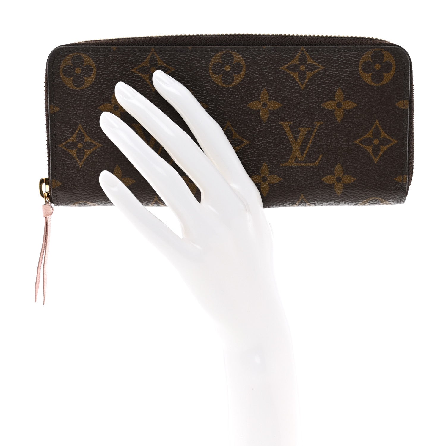 Louis Vuitton Monogram Clemence Wallet Rose Ballerine 2 of 6
