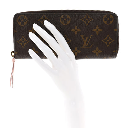 Louis Vuitton Monogram Clemence Wallet Rose Ballerine 2 of 6