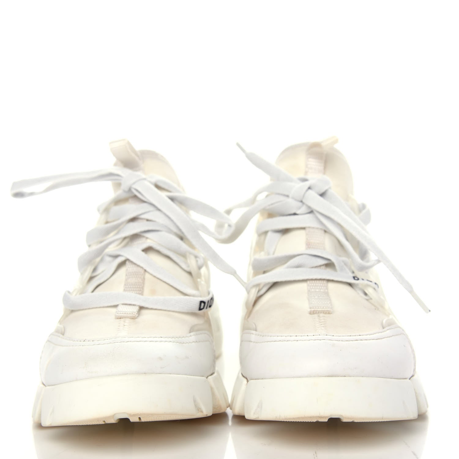 Christian Dior Technical Fabric Rubber Womens D-Connect Sneakers 35 White 2 of 11