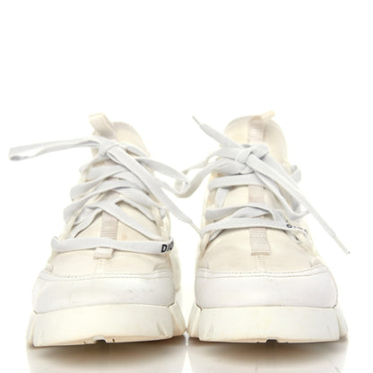Christian Dior Technical Fabric Rubber Womens D-Connect Sneakers 35 White 2 of 11