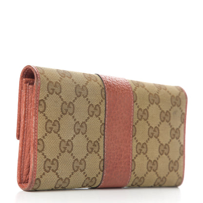 Gucci Monogram Continental Flap Wallet Coral 2 of 10