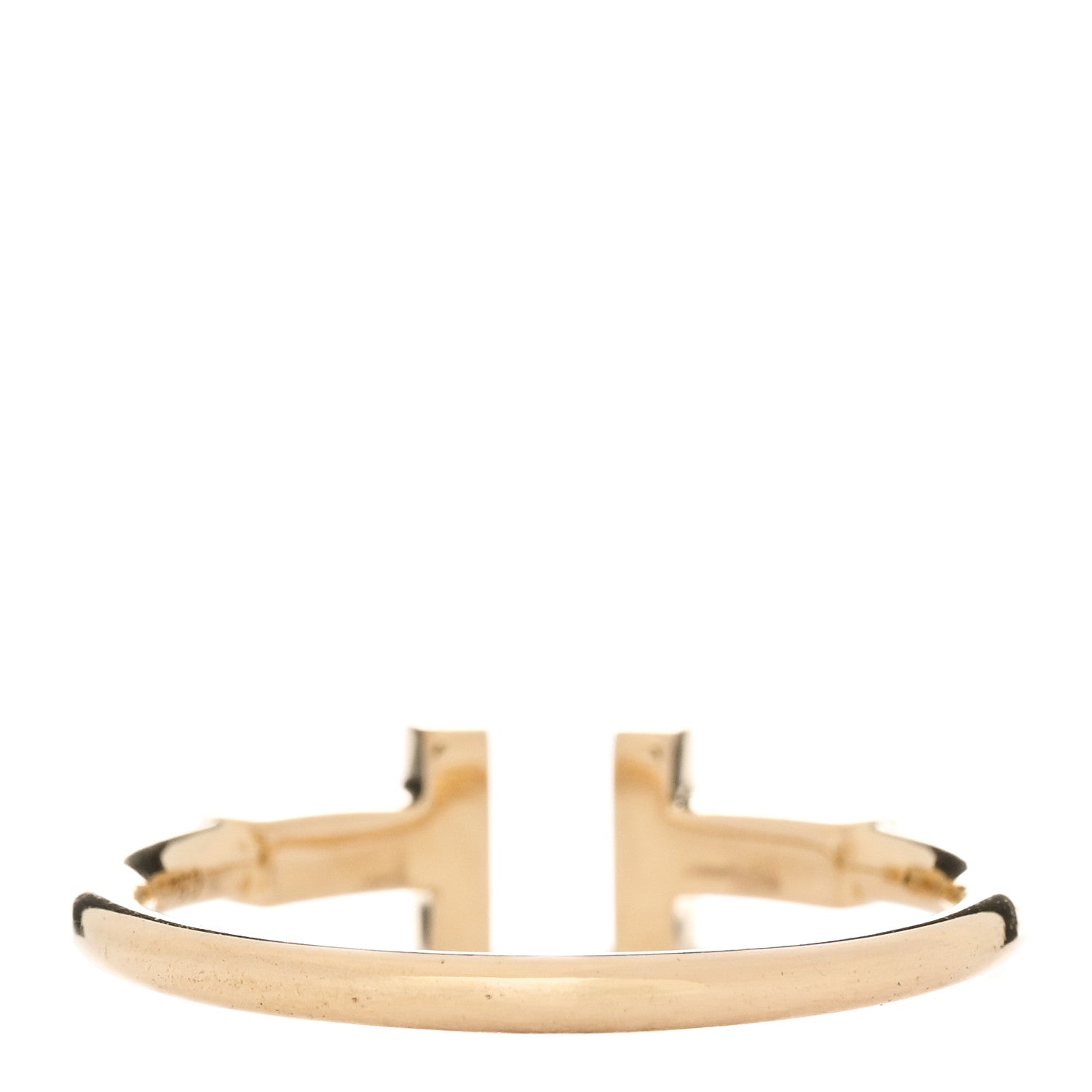 Tiffany 18K Yellow Gold T Wire Ring 54 6.75 3 of 5