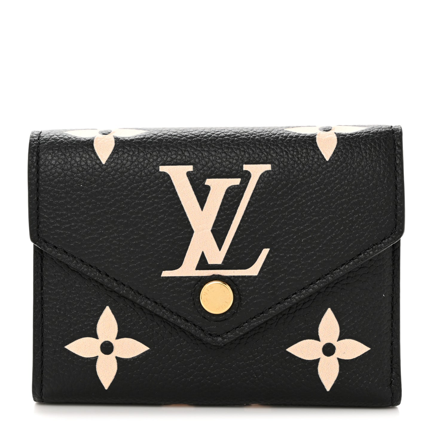 Empreinte Monogram Giant Victorine Wallet Black Beige