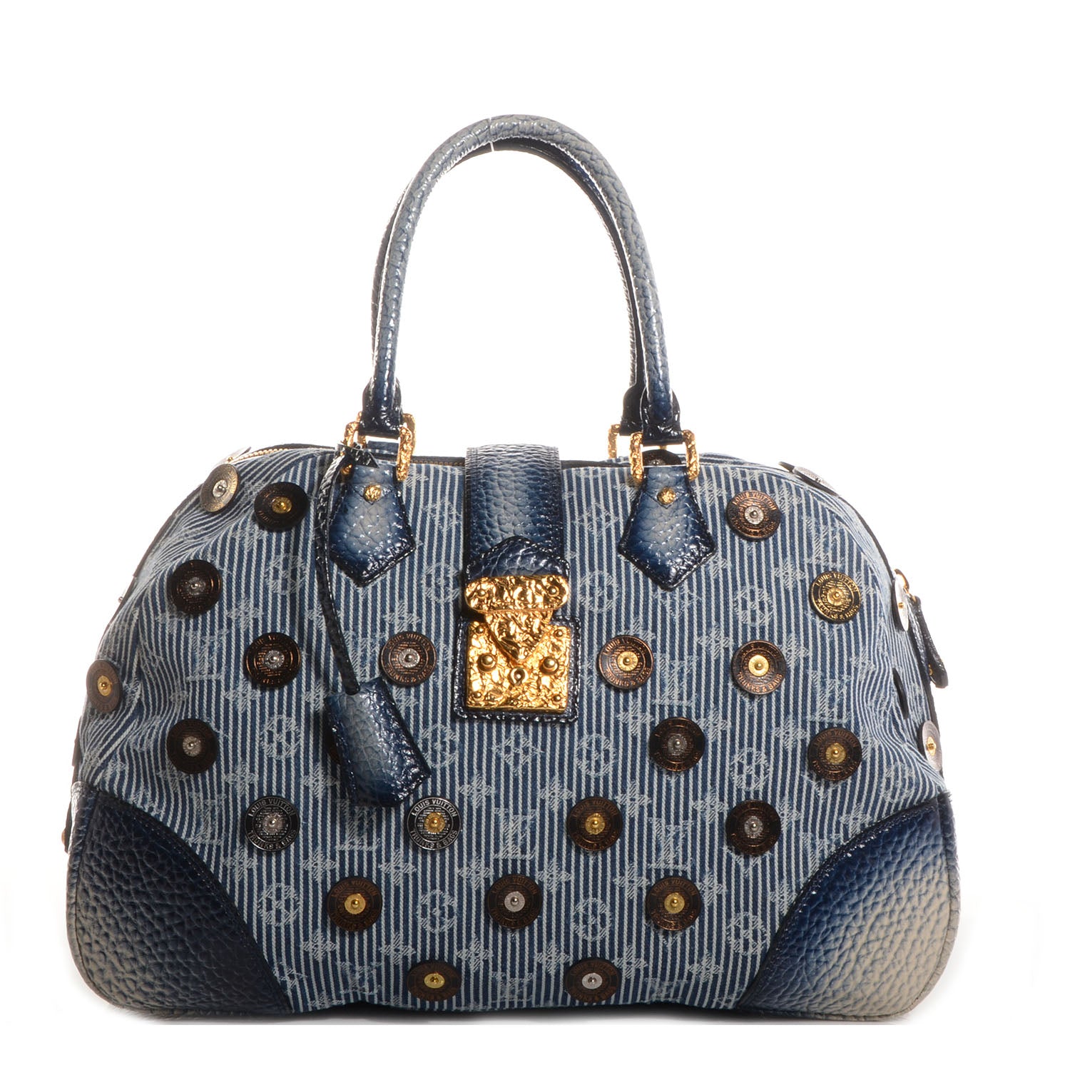 Louis Vuitton Denim Polka Dot Trunks and Bags Bowly 1 of 7