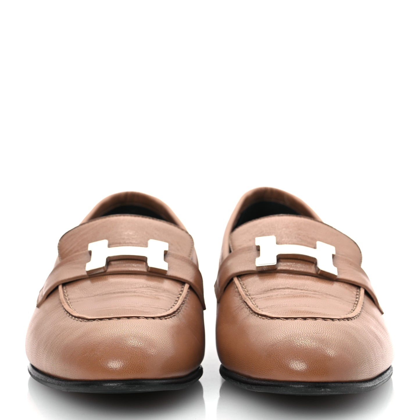 Goatskin Womens Paris Loafers  37.5 Gold