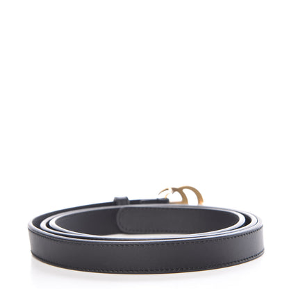 Gucci Calfskin Double G 20mm Belt 120 48 Black 4 of 8