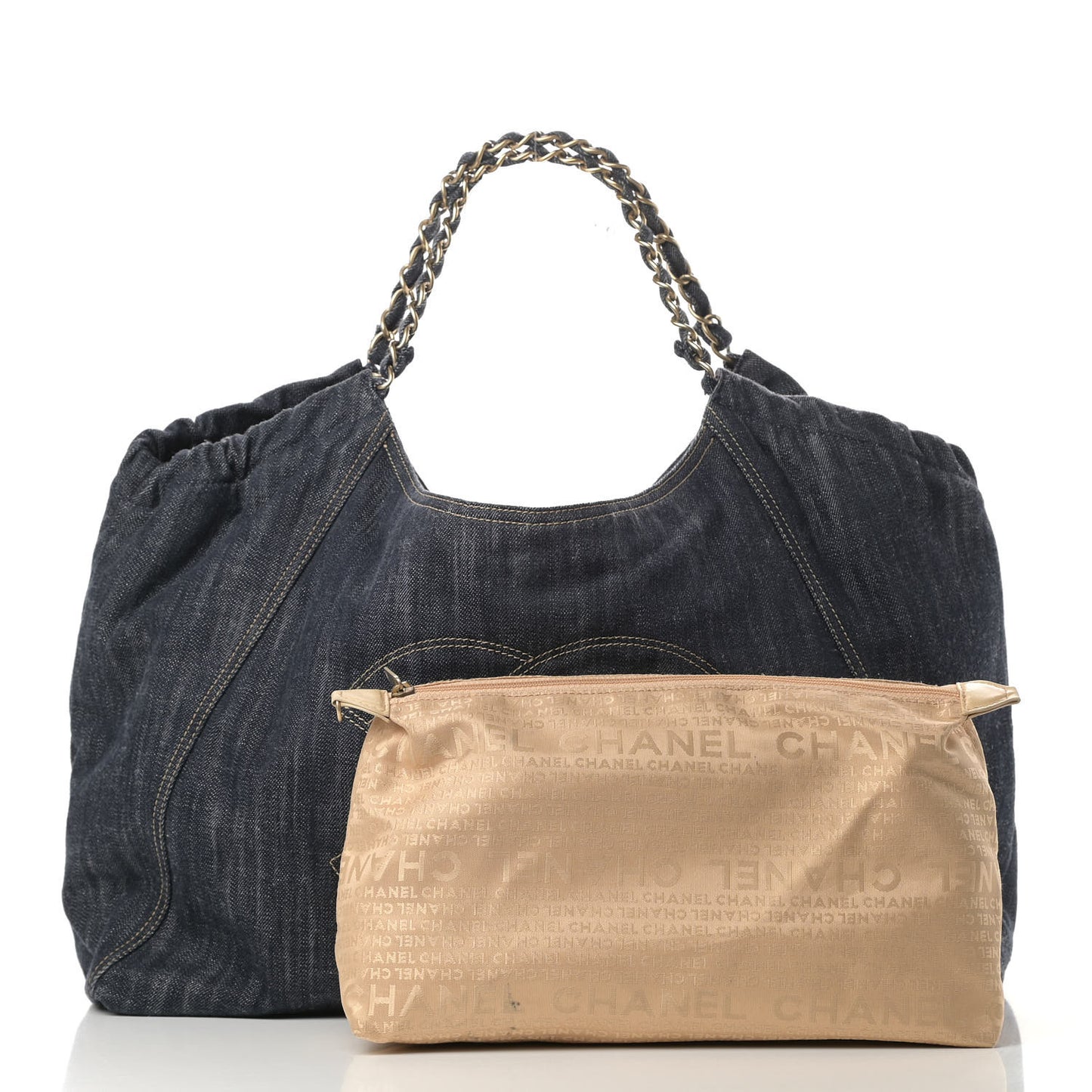 Denim XL Coco Cabas Tote Blue