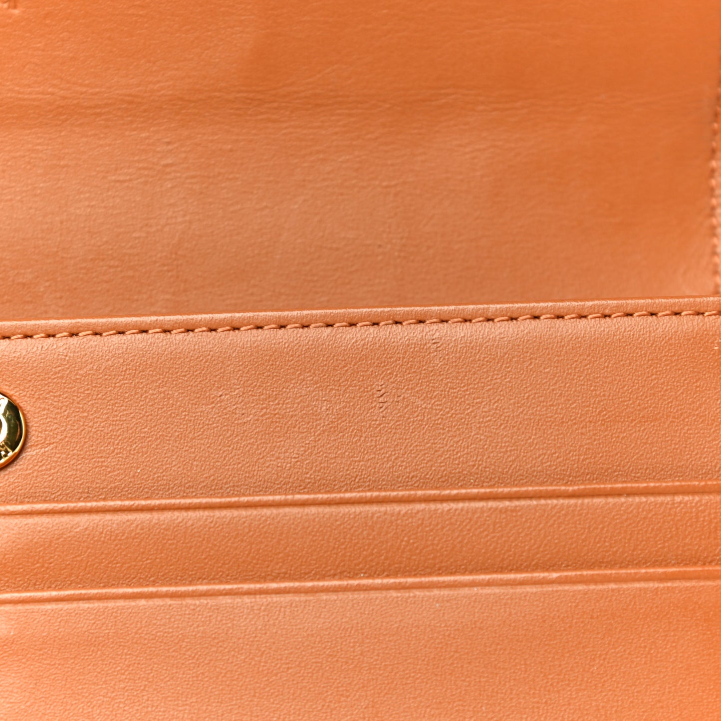 Visetos Large Trifold Flap Wallet Cognac