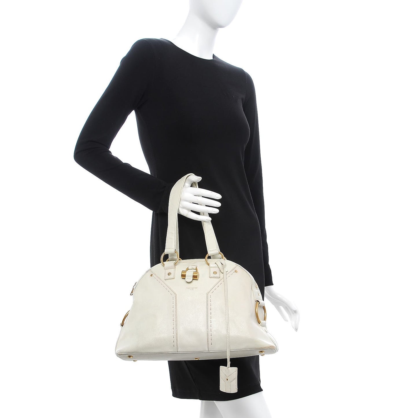 Calfskin Medium Muse Ivory