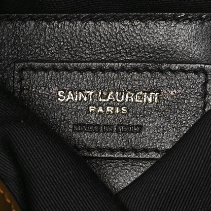 Saint Laurent Suede Calfskin Small Grace Fringed Hobo Bag Light Ocre 6 of 9