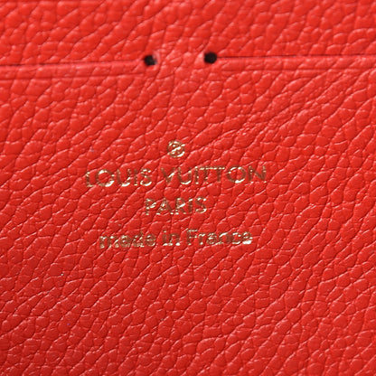 Louis Vuitton Empreinte Blooming Flowers Clemence Wallet Marine Rouge 6 of 7