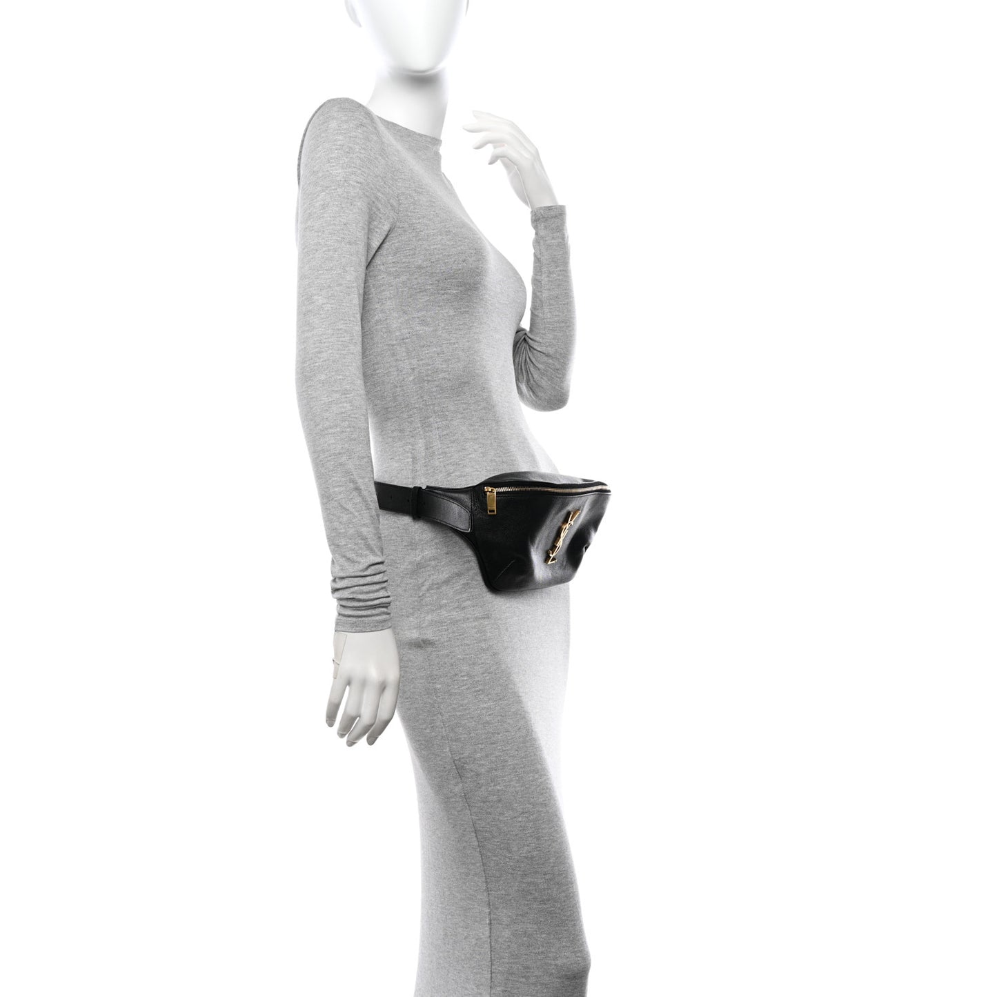 Grain De Poudre Monogram Belt Bag Black