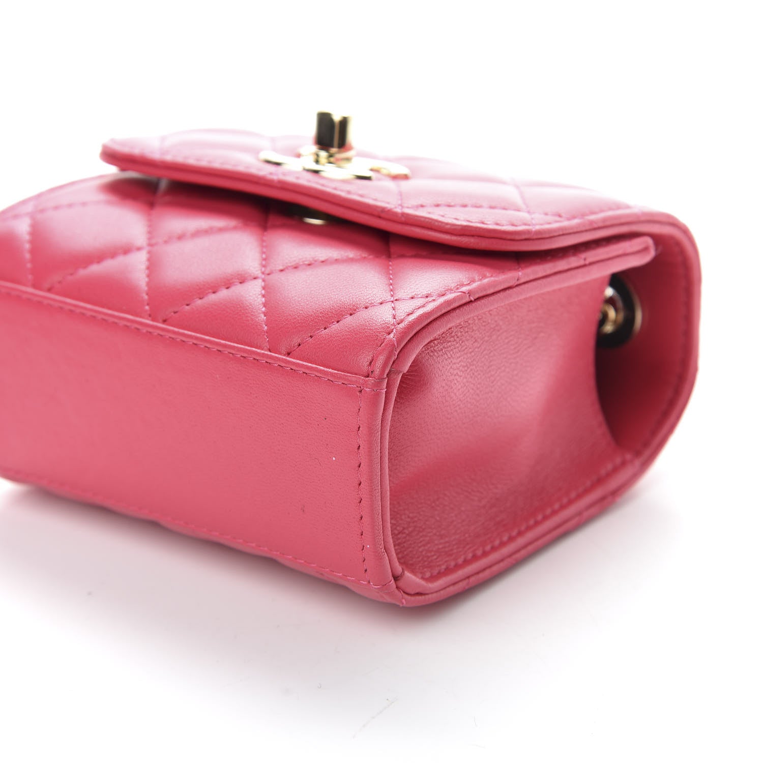 Chanel Lambskin Quilted Mini Trendy CC Clutch With Chain Pink 7 of 10