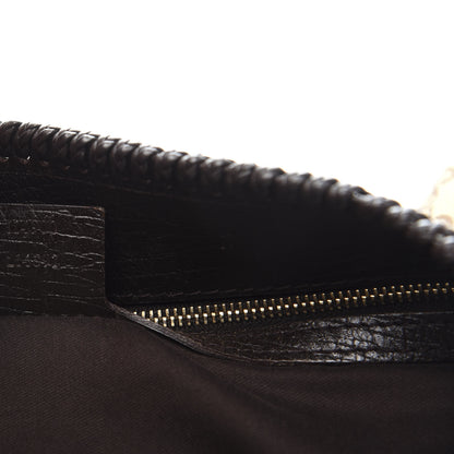 Gucci Monogram Large Horsebit Chain Hobo Dark Brown 7 of 17