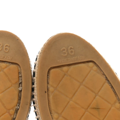 Chanel Lambskin CC Espadrilles 36 Black 7 of 8