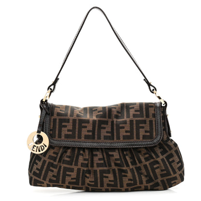 Fendi Zucca Small Chef Shoulder Bag Tobacco 1 of 10