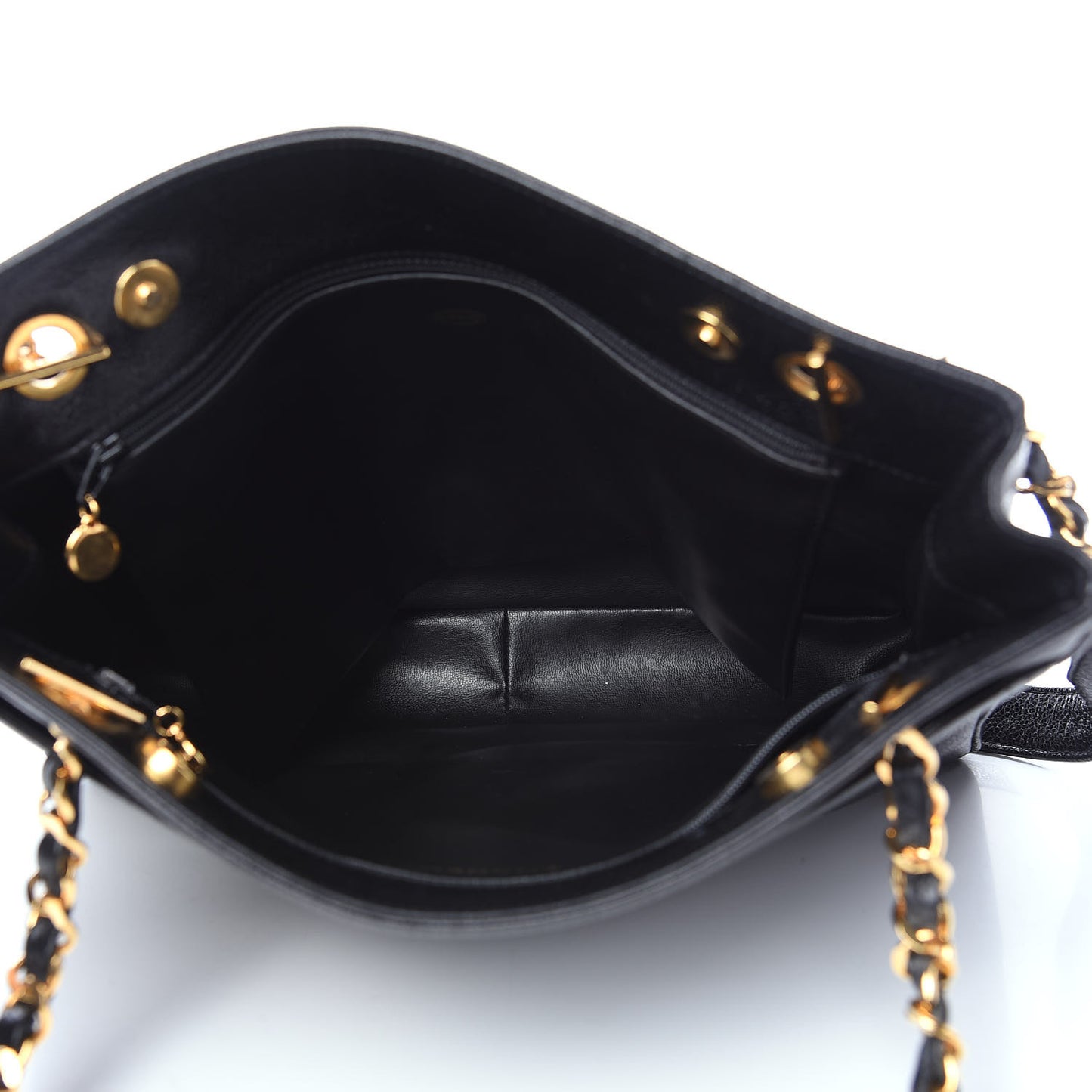 Caviar CC Shoulder Bag Black