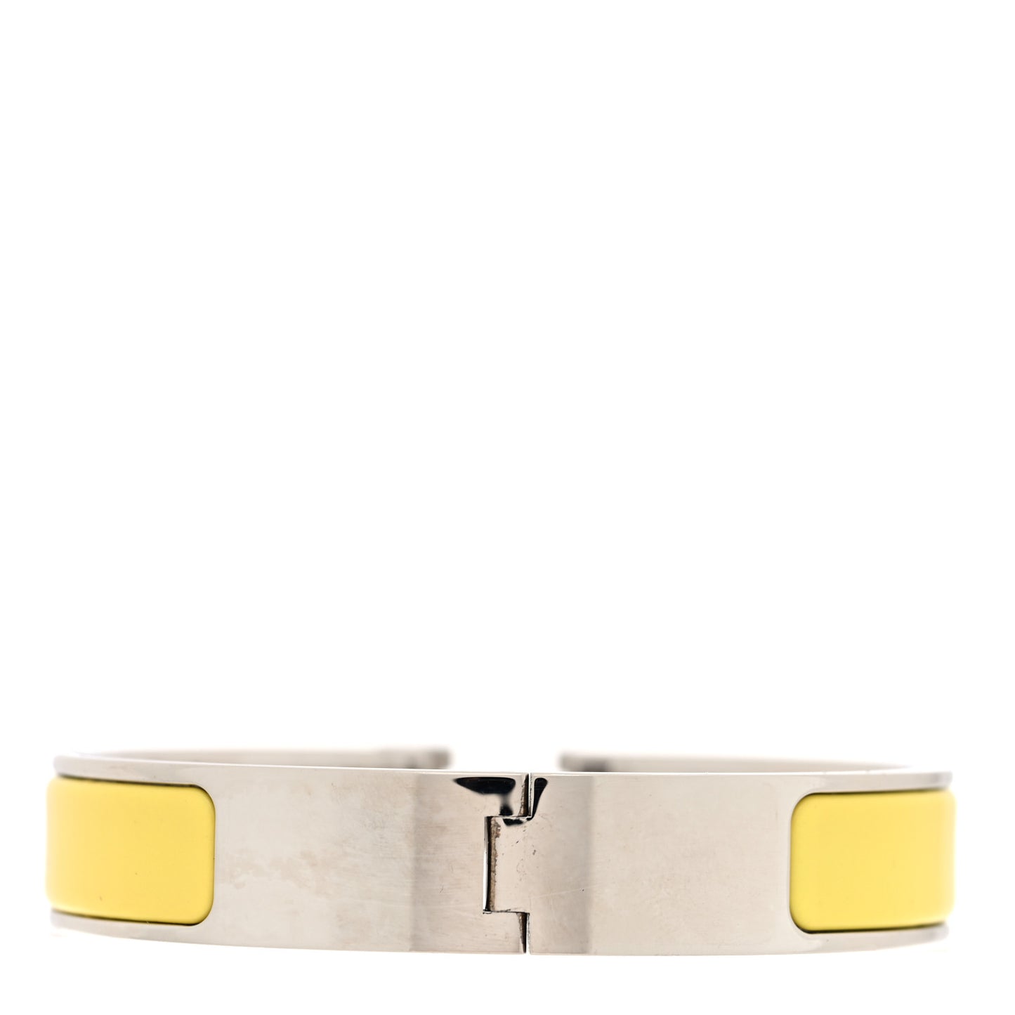 Enamel Narrow Clic Clac H Bracelet PM    Jaune Tennis