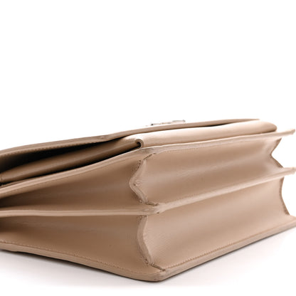 Saint Laurent Calfskin Medium Monogram Sunset Dark Beige 10 of 18