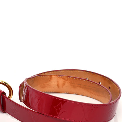 Louis Vuitton Vernis Ceinture 30mm Belt 80 32 Pomme D'Amour 9 of 9