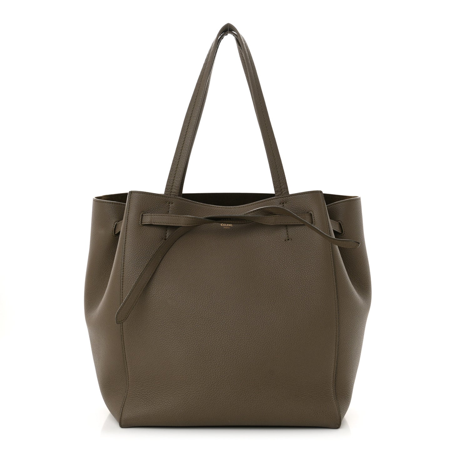 Soft Grained Calfskin Small Belt Cabas Phantom Taupe
