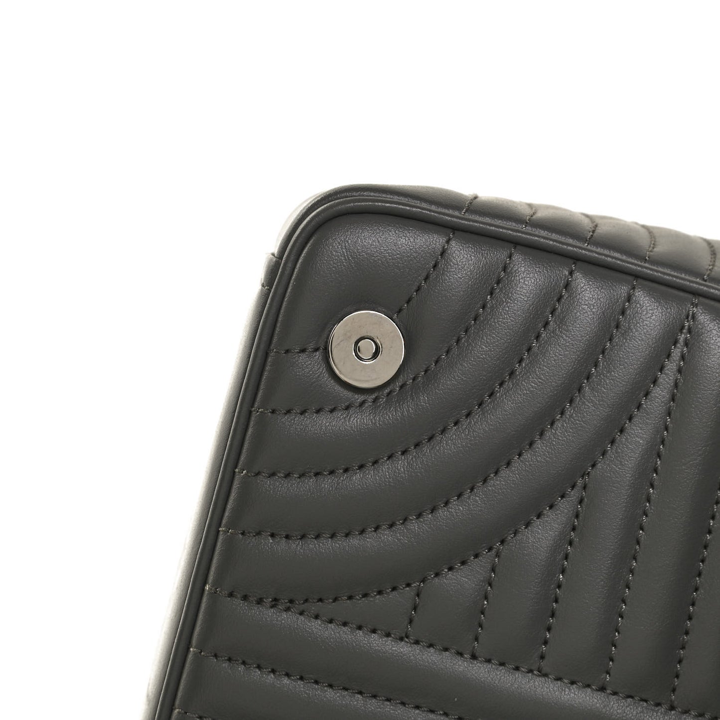 Soft Calfskin Impunture Diagramme Flap Crossbody Bag Mercurio