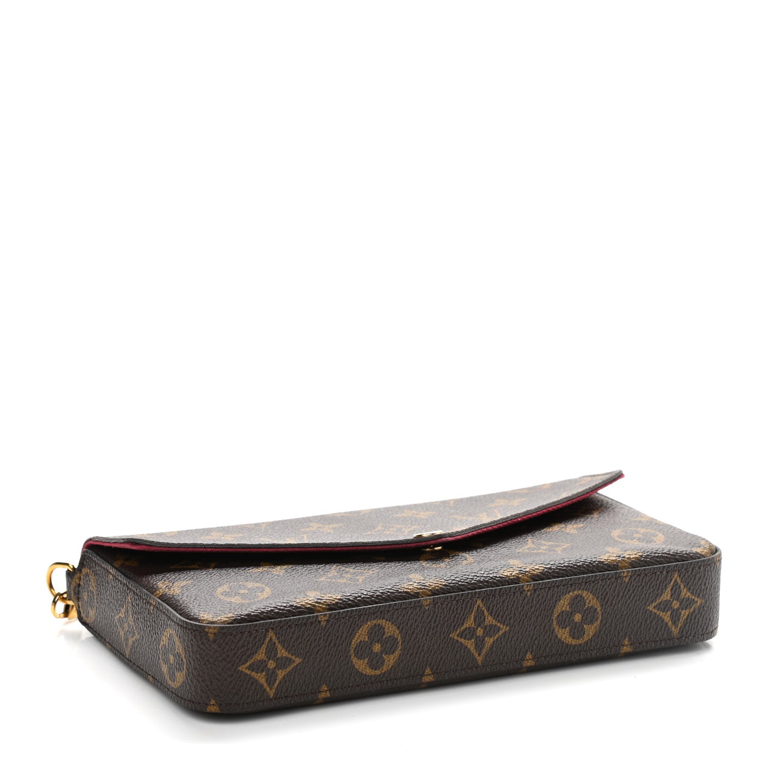 Louis Vuitton Monogram Pochette Felicie Chain Wallet Fuchsia 5 of 15