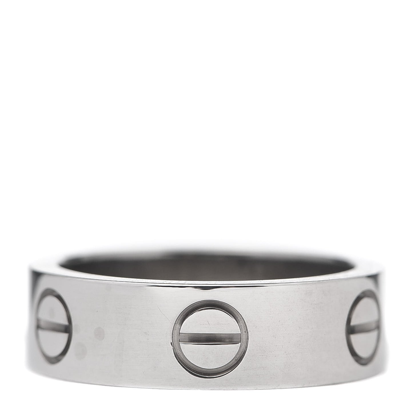 18K White Gold 5.5mm LOVE Ring 50 5.25