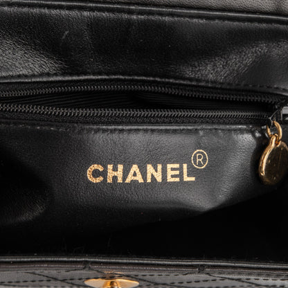 Chanel Lambskin Quilted Flap Bag Black 6 of 7
