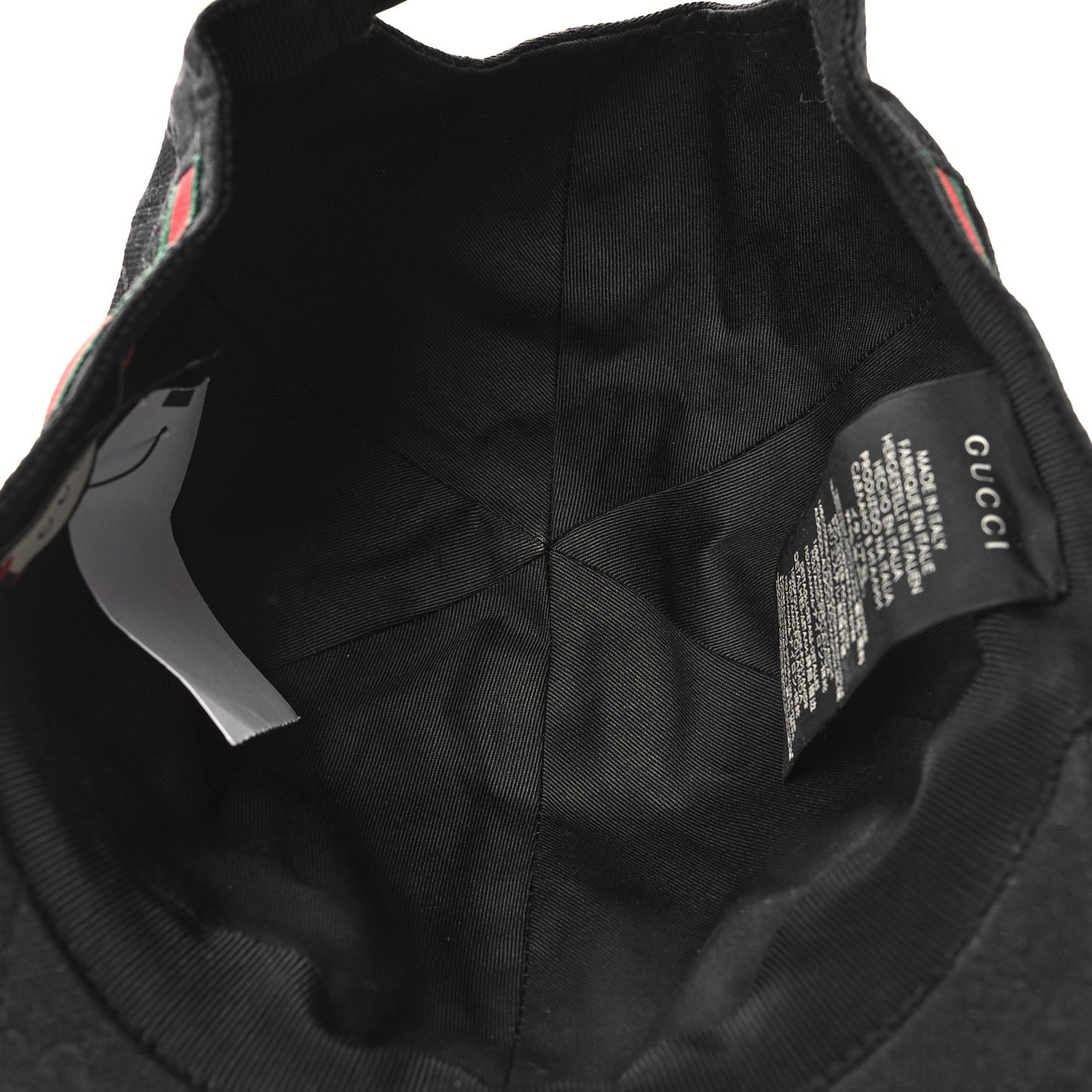 Monogram Web Baseball Hat M Black