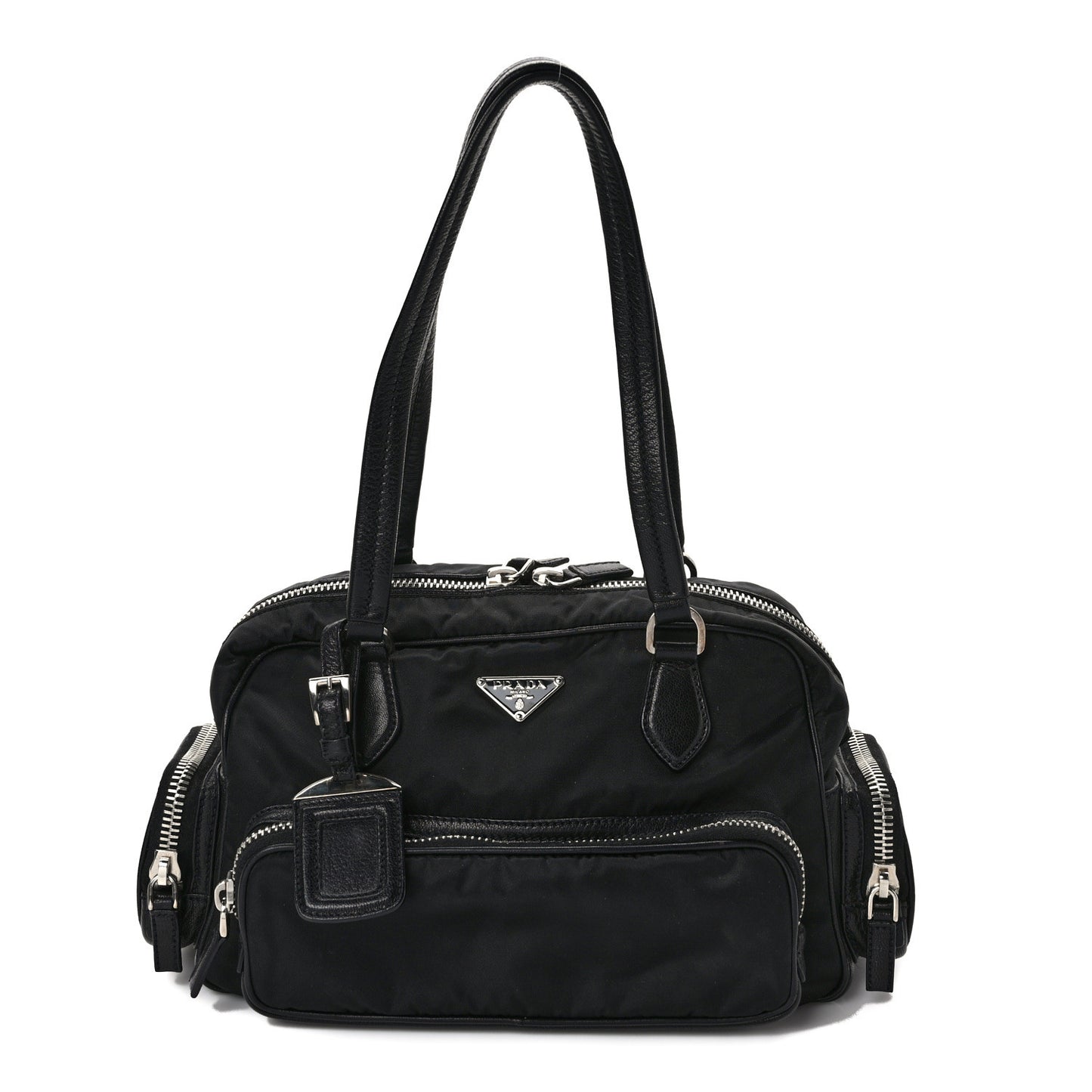 Tessuto Nylon Shoulder Bag Black