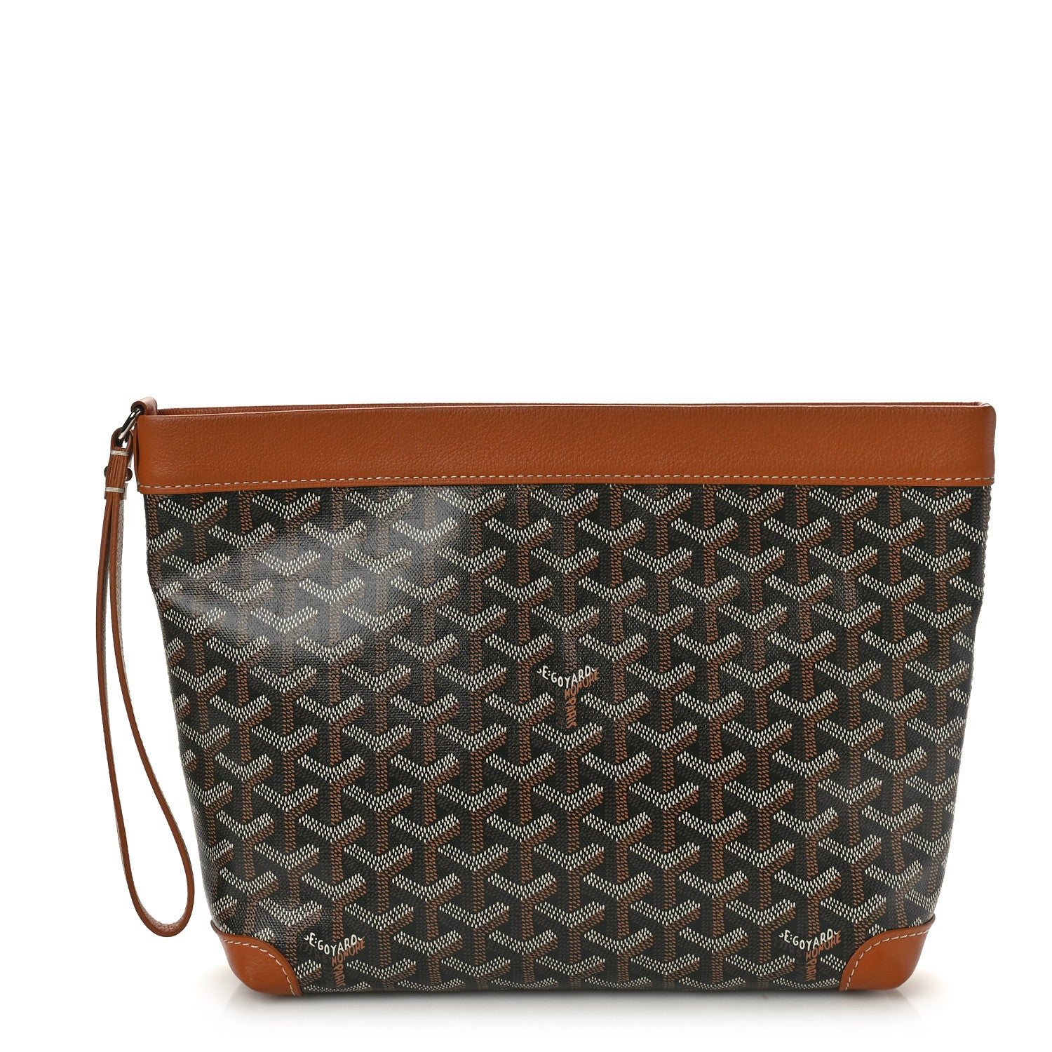Goyard Goyardine Conti Pouch Black Gold 1 of 9
