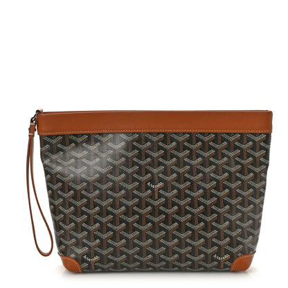 Goyard Goyardine Conti Pouch Black Gold 1 of 9