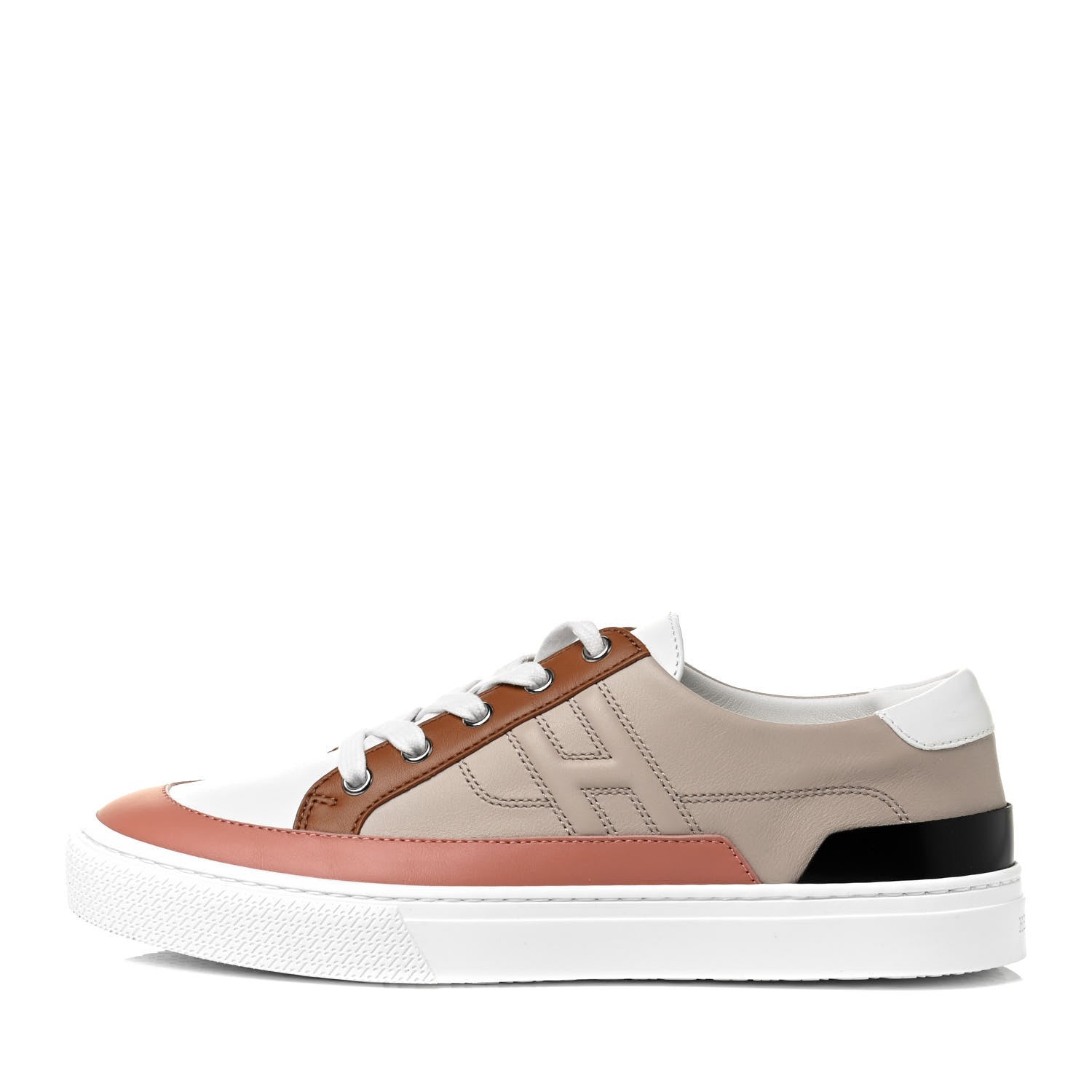Hermes Calfskin Deep Sneakers 39.5 Multicolor White Gomme 1 of 9