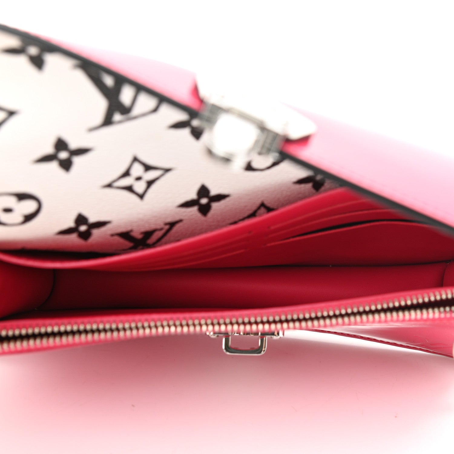 Louis Vuitton Patent Calfskin Monogram Cherrywood Chain Wallet Berlingot Pink 5 of 12