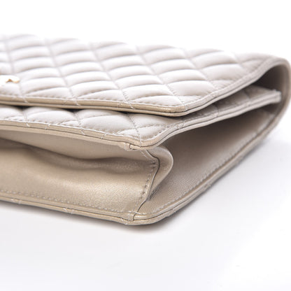 Chanel Lambskin Quilted Fantasy Pearl Flap Light Gold 10 of 11