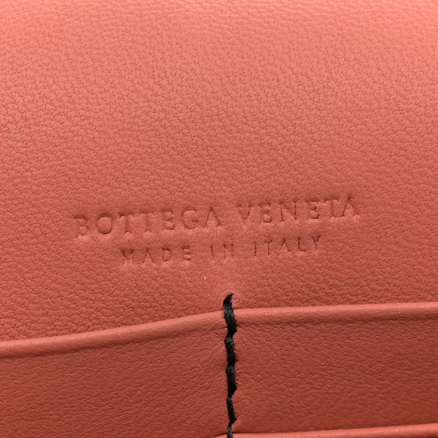 Nappa Intrecciato Studded Embellished Chain Wallet Tan Corallo